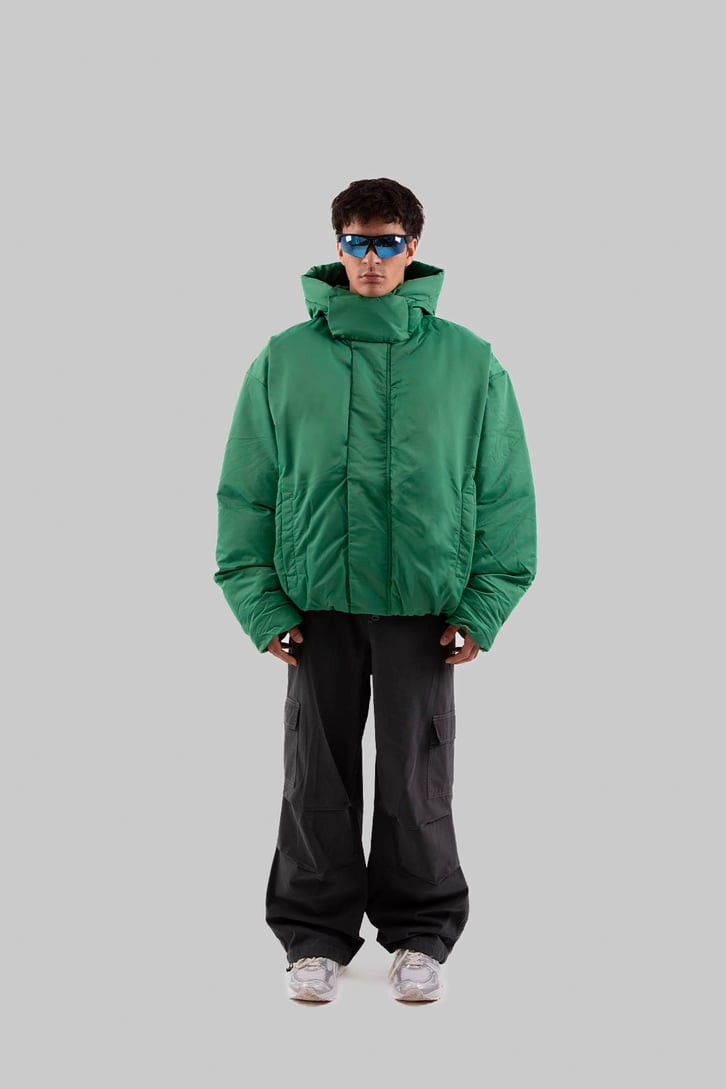 Yüksek Yaka Puffer Mont
