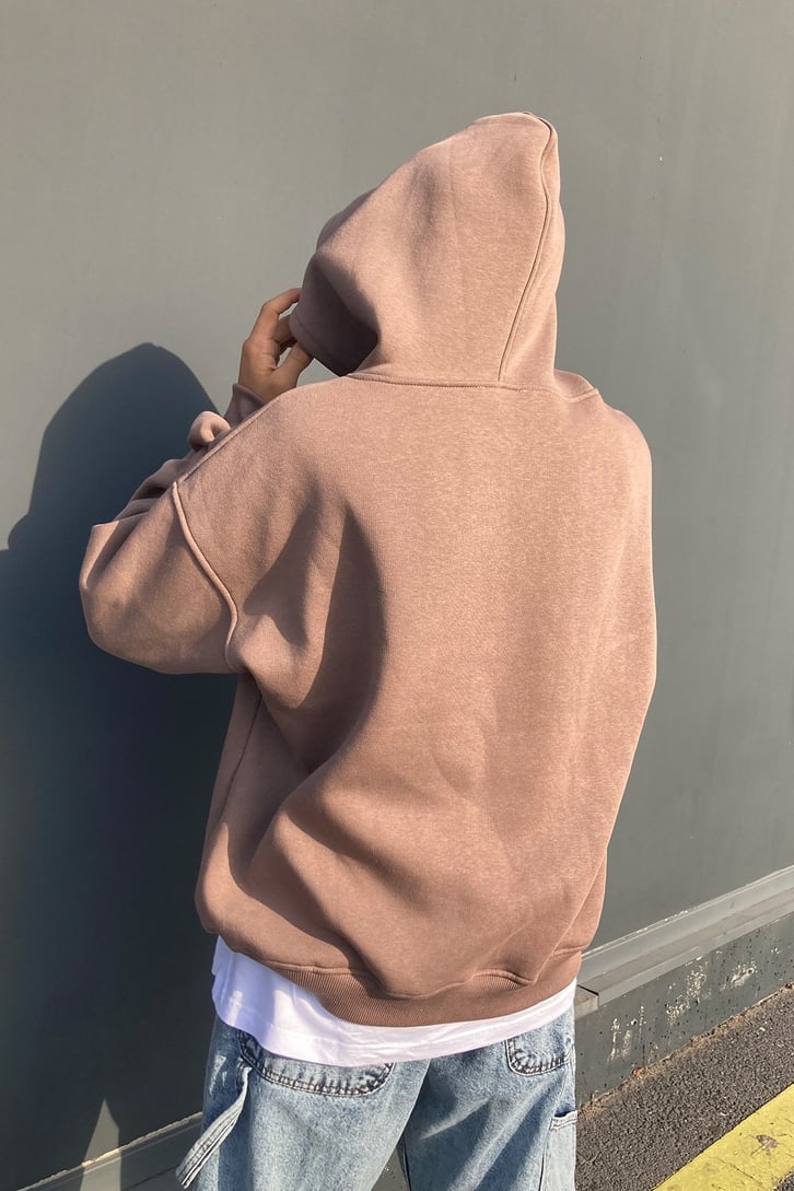 Zippered Basic Hoodie