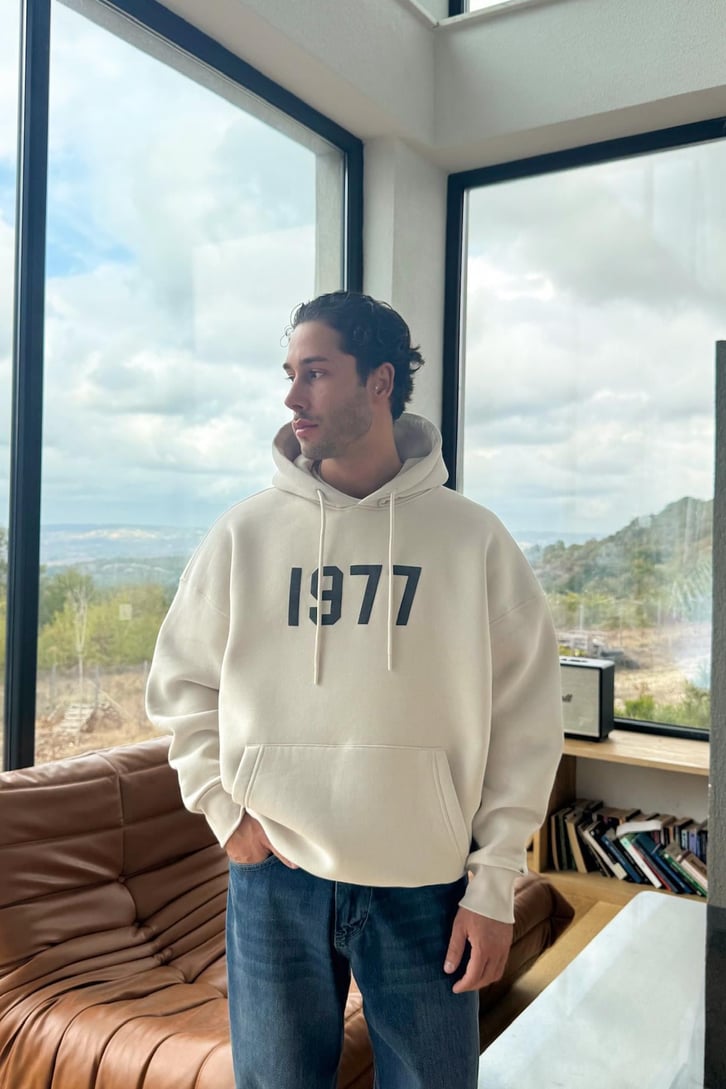 1977 Baskılı Sweatshırt