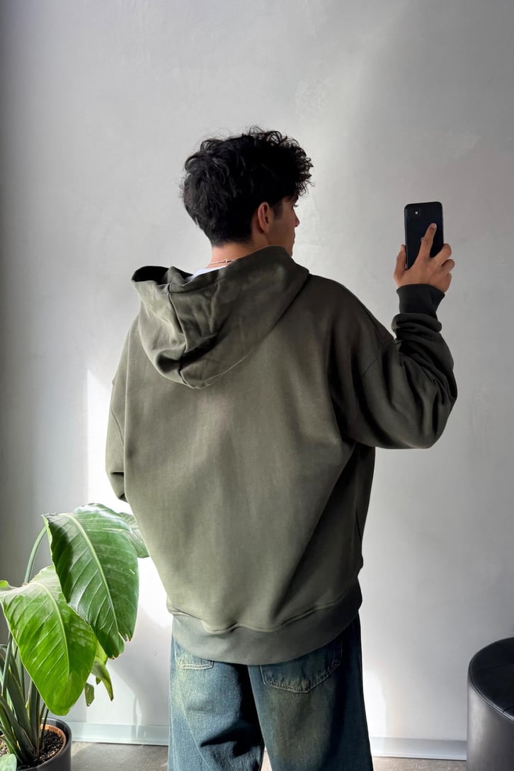 1991 Baskılı Oversize Hoodie