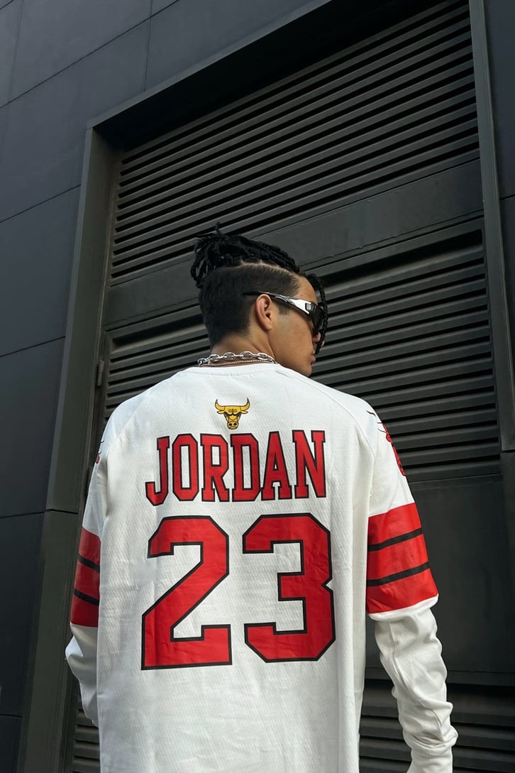 23 Bulls Baskılı Oversize Sweatshirt
