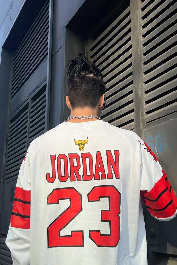 23 Bulls Baskılı Oversize Sweatshirt