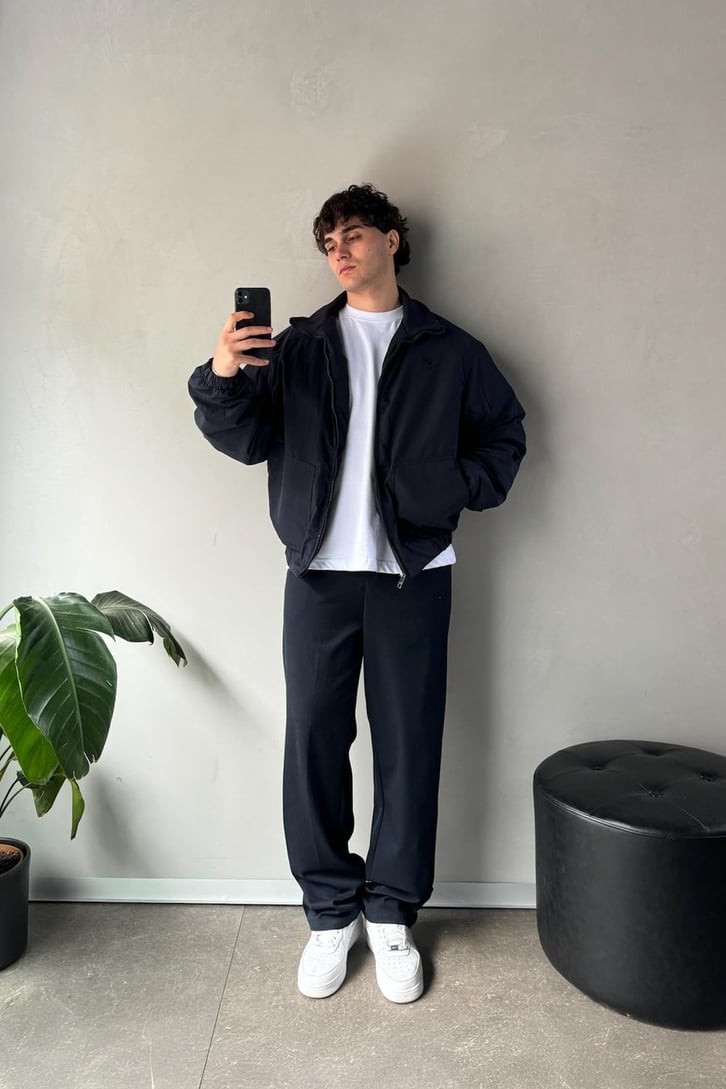 2FT Nakışlı  Yaka Ribanalı  Bomber Mont