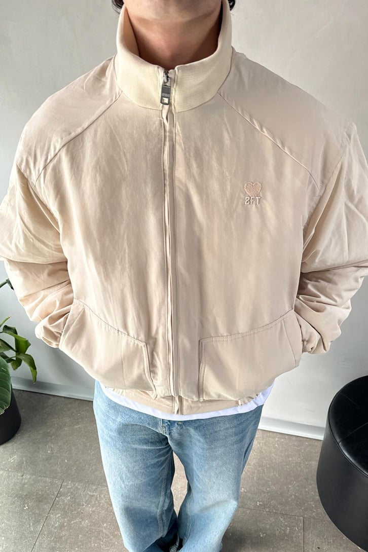 2FT Nakışlı Yaka Ribanalı  Bomber Mont
