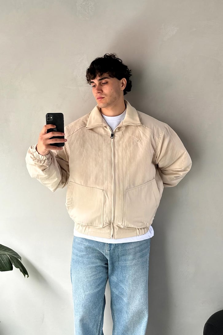 2FT Nakışlı Yaka Ribanalı  Bomber Mont