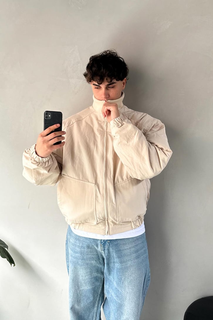 2FT Nakışlı Yaka Ribanalı  Bomber Mont