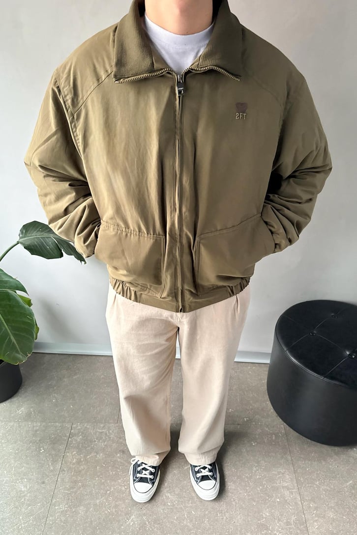 2FT Nakışlı  Yaka Ribanalı  Bomber Mont