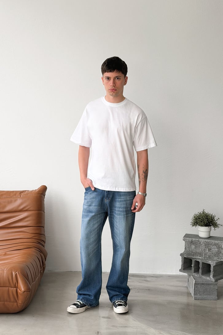 3'lü Basic Oversize Tişört
