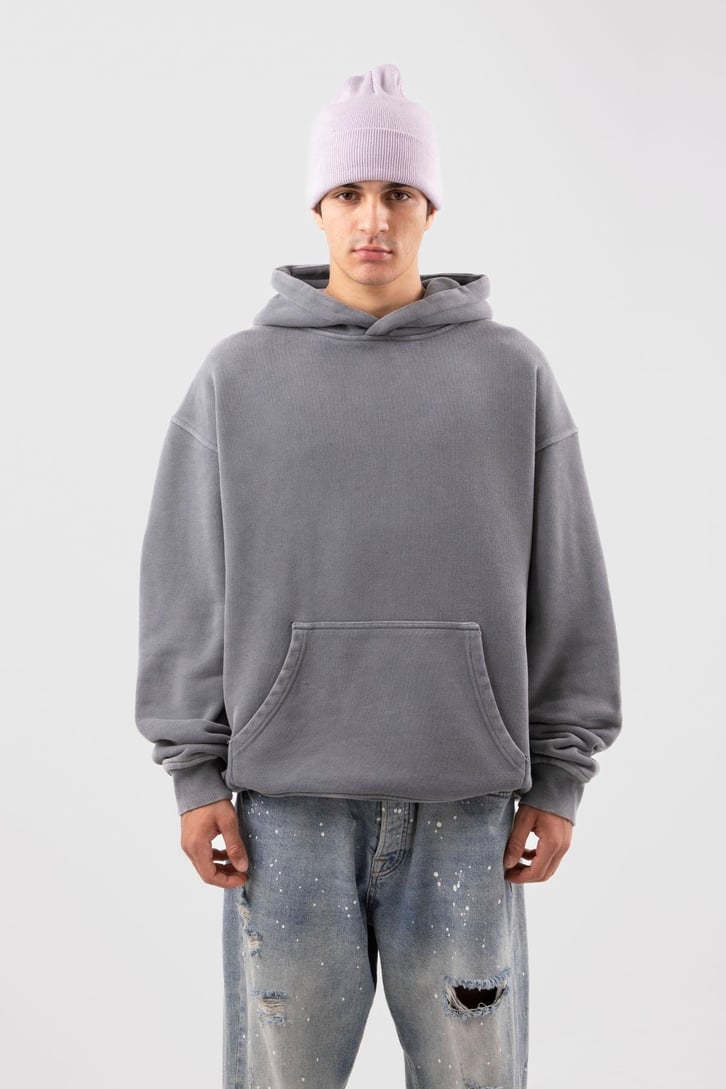 500 GSM Premium Basic Acid Wash Oversize Hoodie