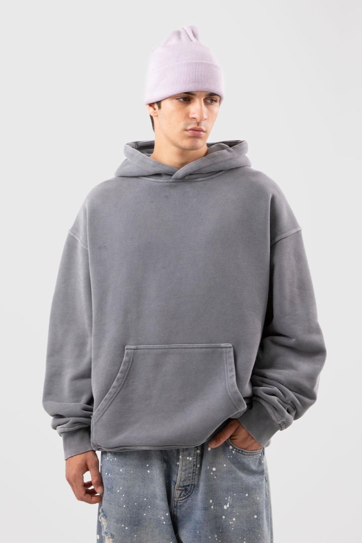 500 GSM Premium Basic Acid Wash Oversize Hoodie