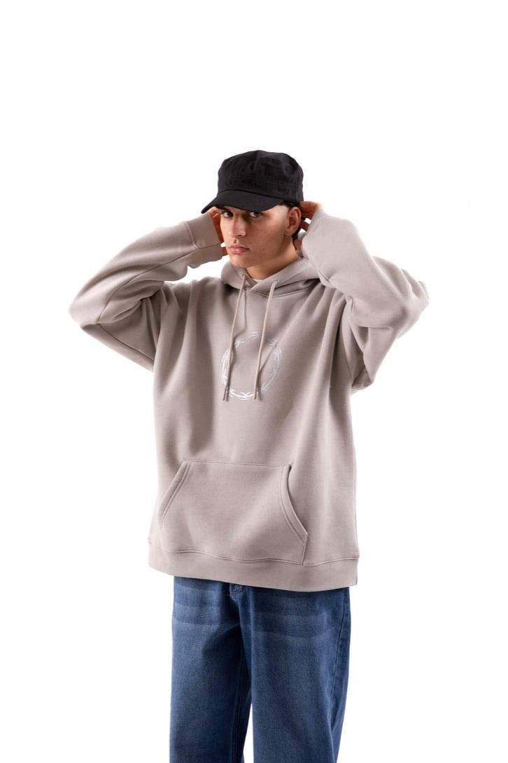 A Better Mistake Baskılı Siyah Oversize Hoodie