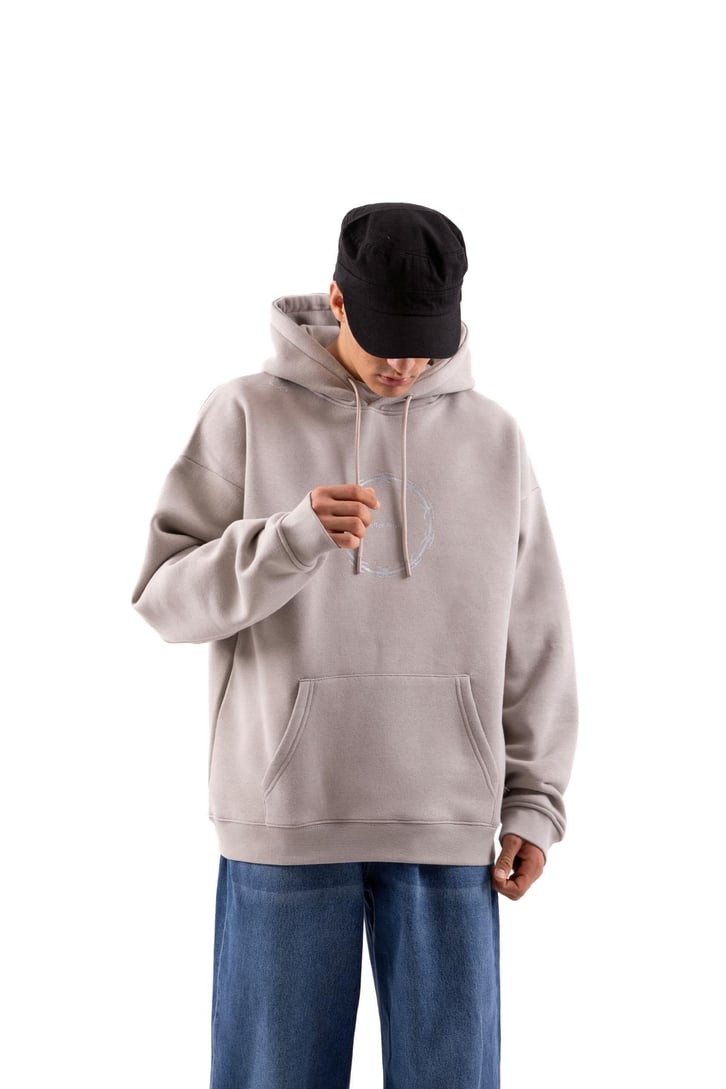 A Better Mistake Baskılı Siyah Oversize Hoodie