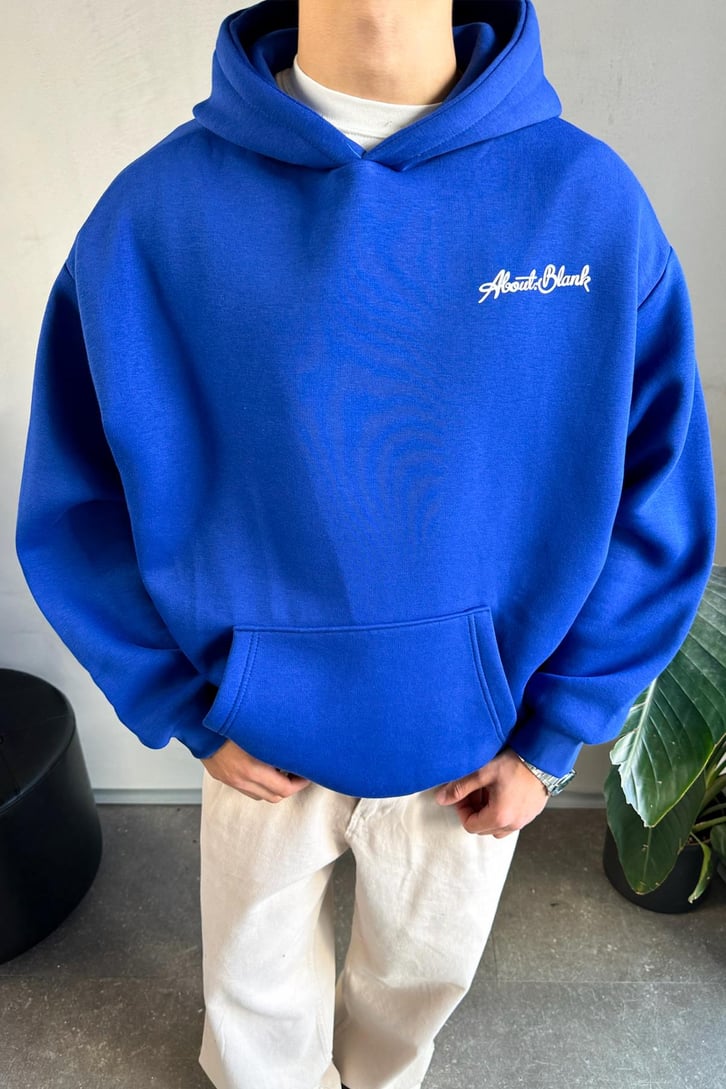 About Blank Baskılı Oversize Hoodie