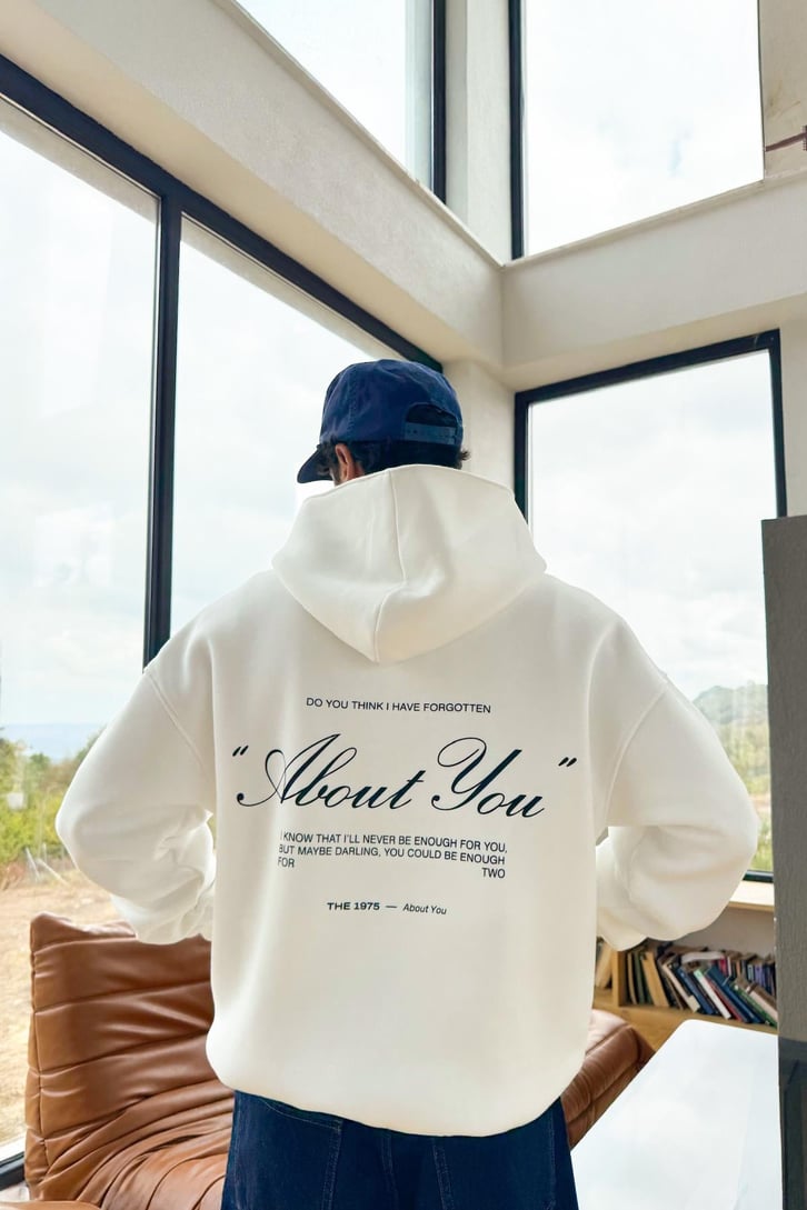 About You Baskılı Hoodie