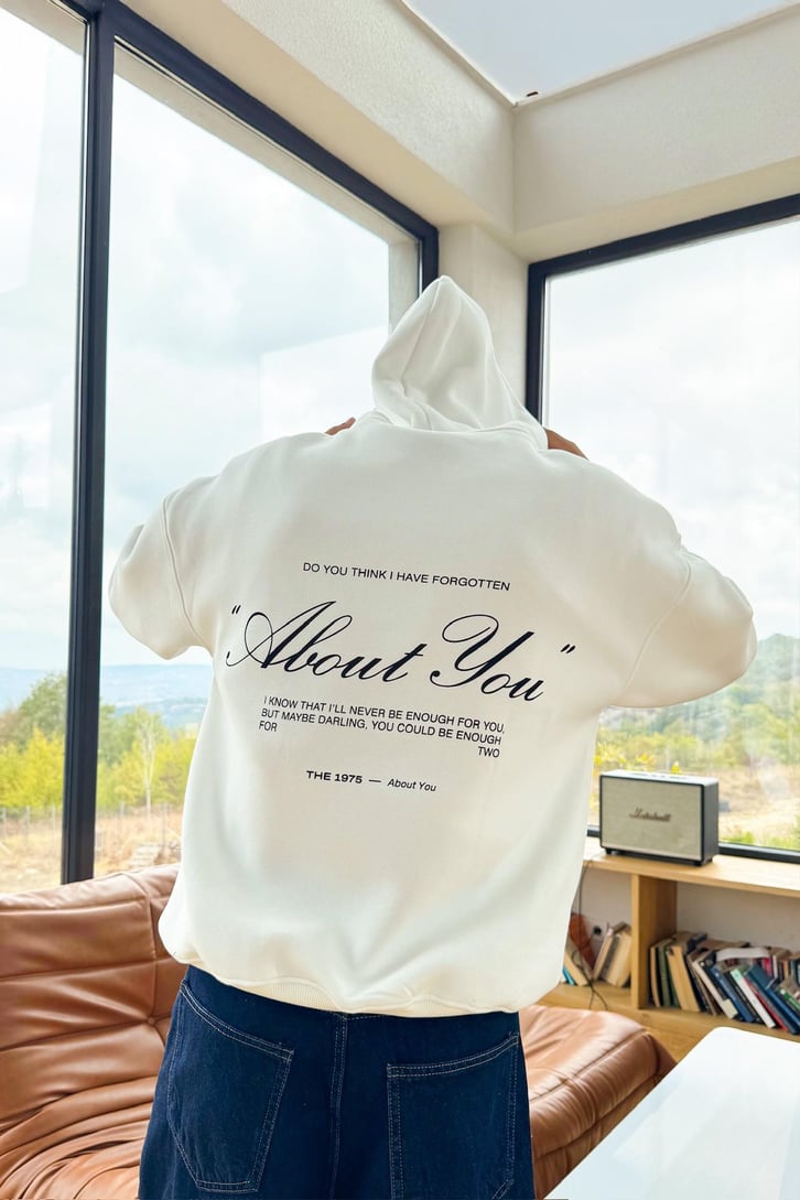 About You Baskılı Hoodie