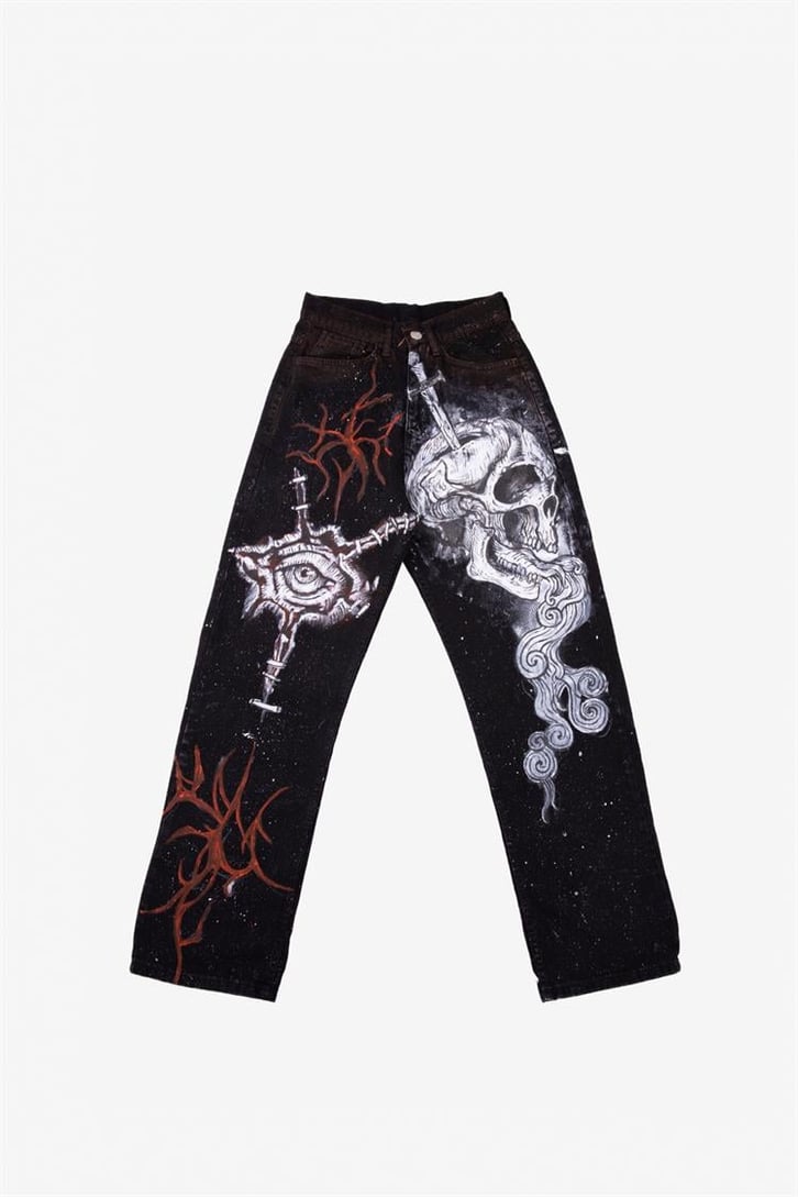 Acid Skull Custom Pants