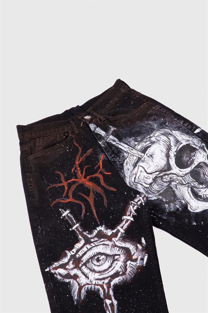 Acid Skull Custom Pants