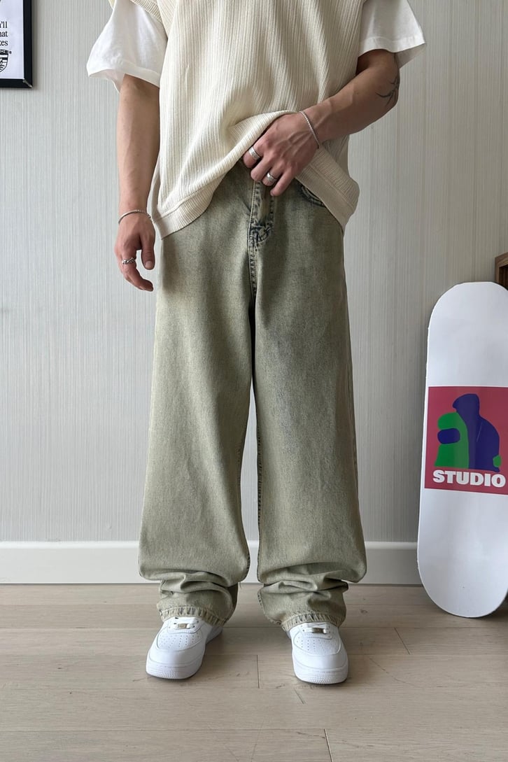 Acid Wash Effeto Baggy Jean