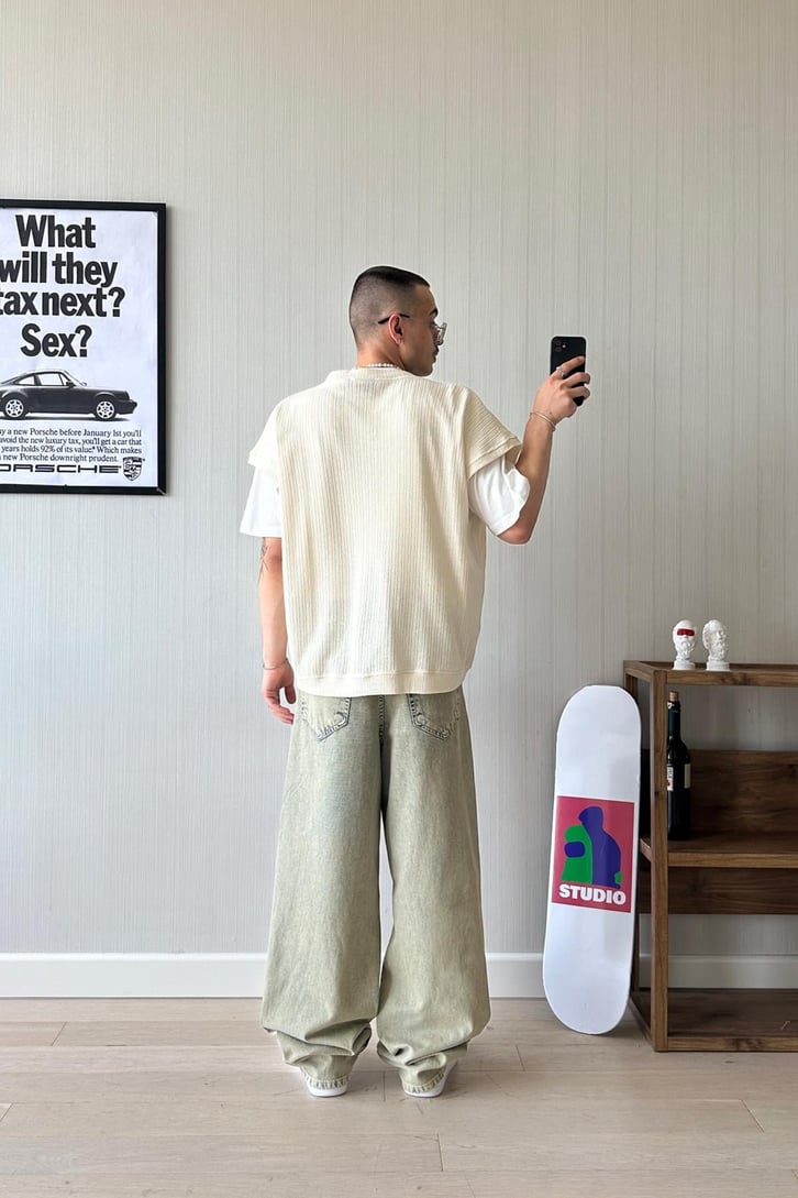 Acid Wash Effeto Baggy Jean