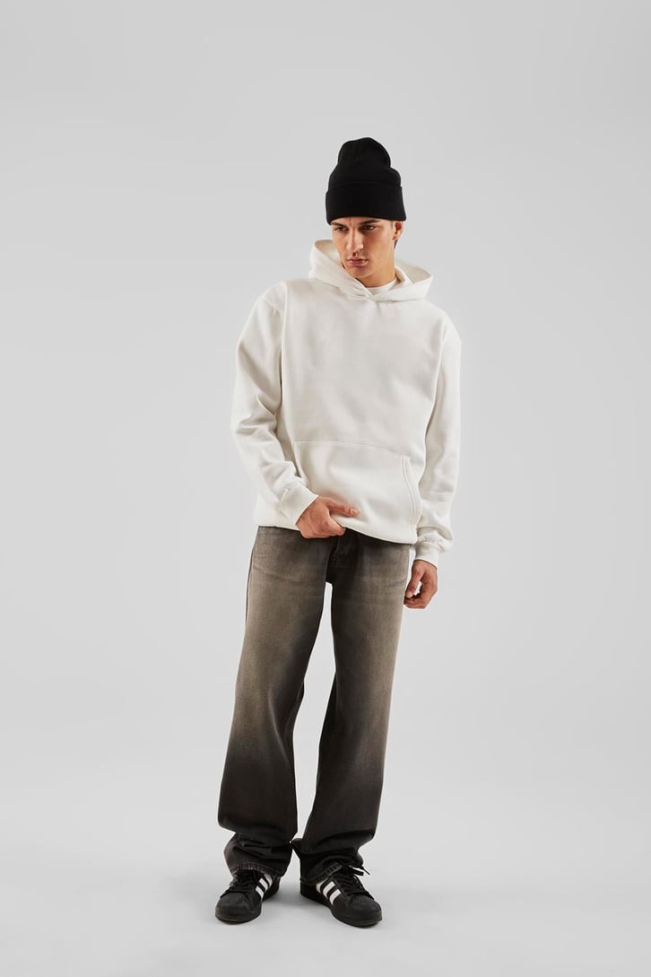 Acid Wash Kahverengi Baggy Jean