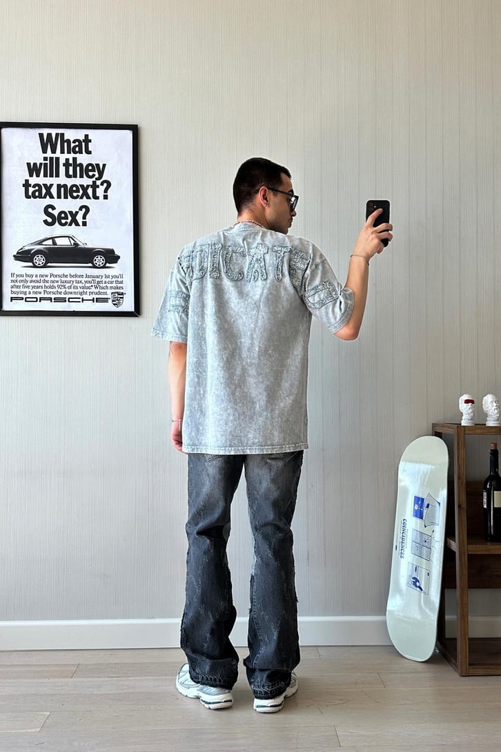Acid Wash Tumbled Jean