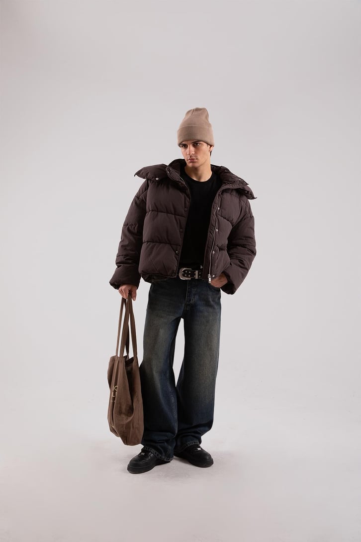 Acid Wash Yeşil Baggy Jean