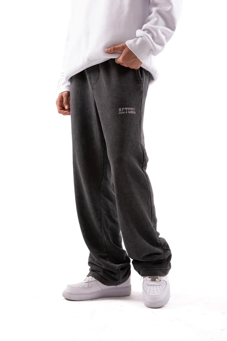 Actual Baskılı Acid Wash Eşofman Altı