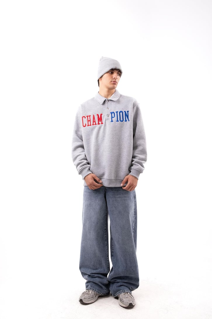 Aestetic Vibe Buz Mavi Baggy Jean