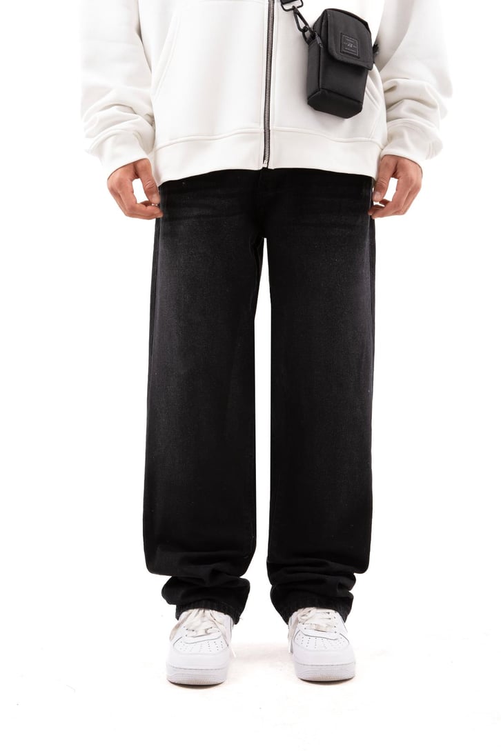 Aestetic Vibe Buz Mavi Baggy Jean