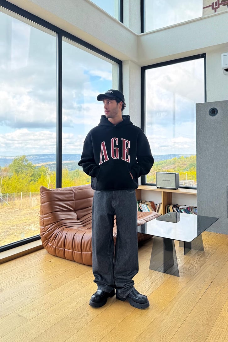 Age Baskılı Hoodie