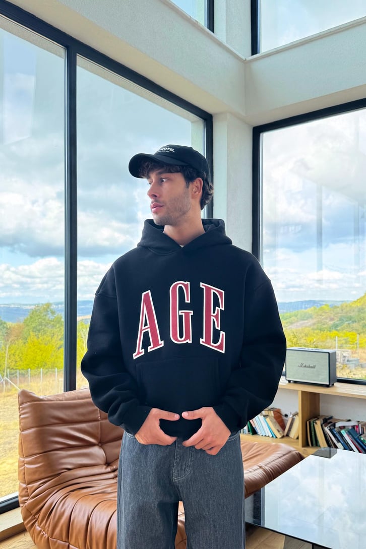 Age Baskılı Hoodie