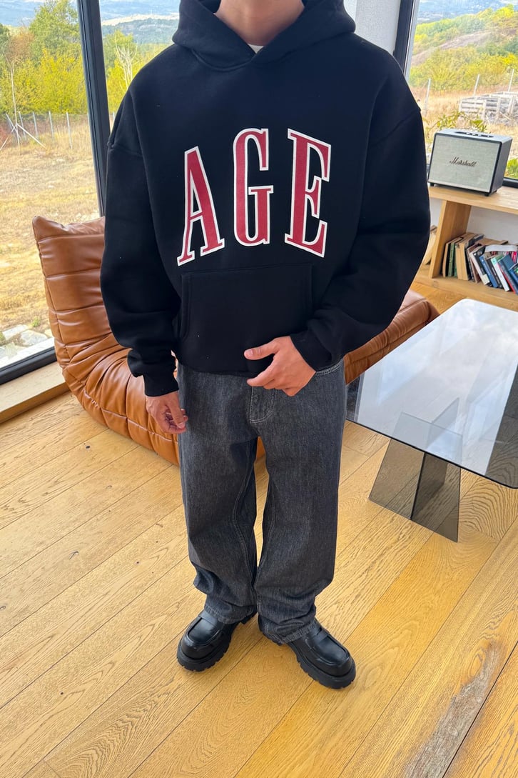 Age Baskılı Hoodie