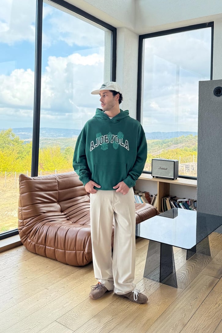 Ajobyola Baskılı Hoodie