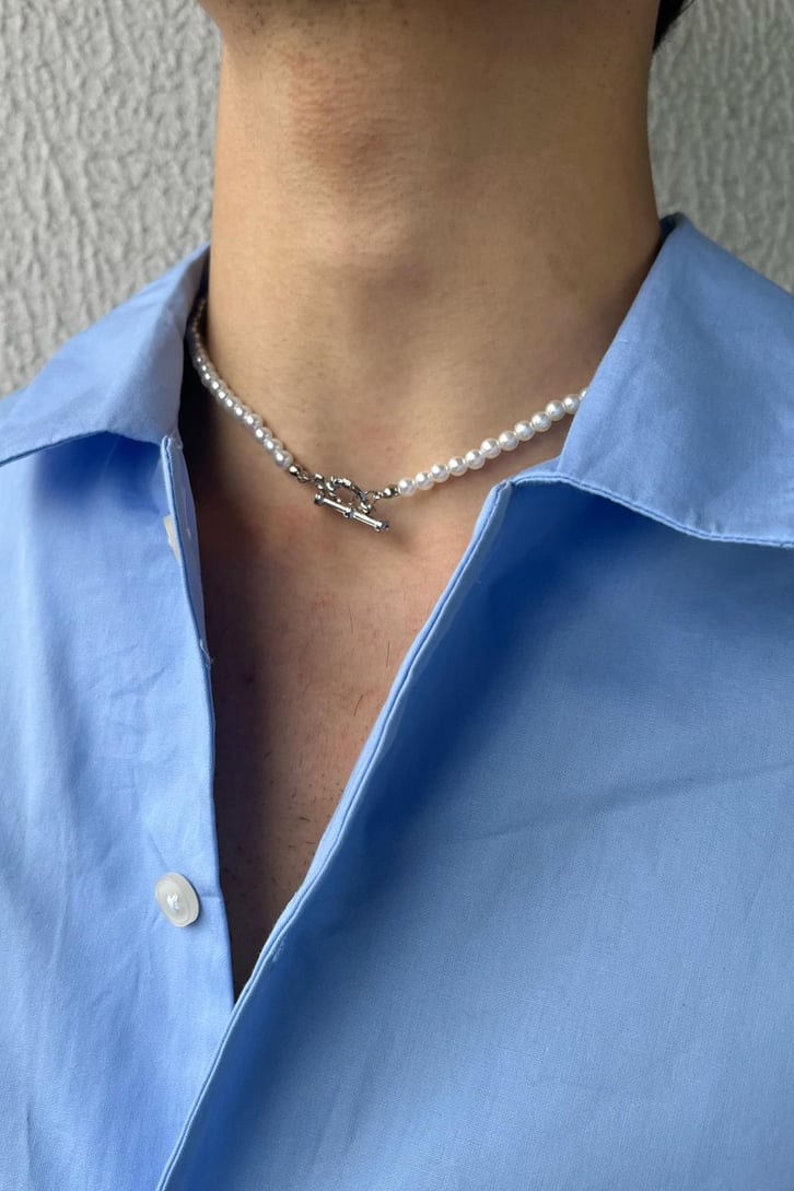 Aksesuarlı İnci Kolye
