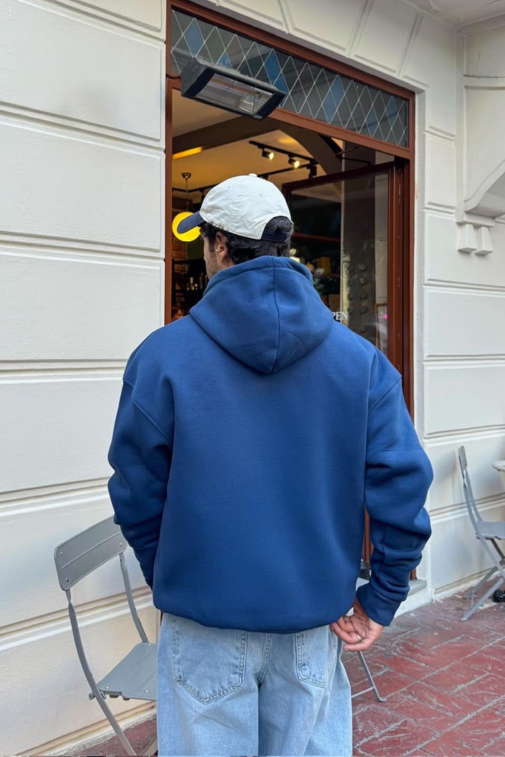 Alaska Nakışlı Oversize Hoodie