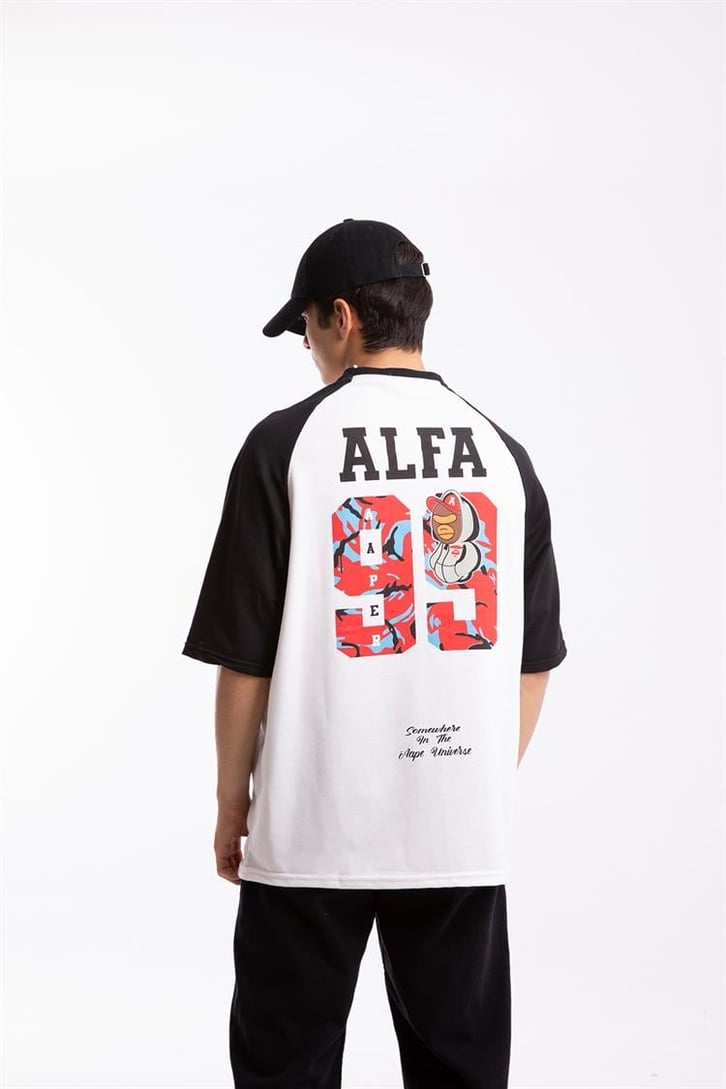 Alfa 99 Baskılı  Oversize Tshirt