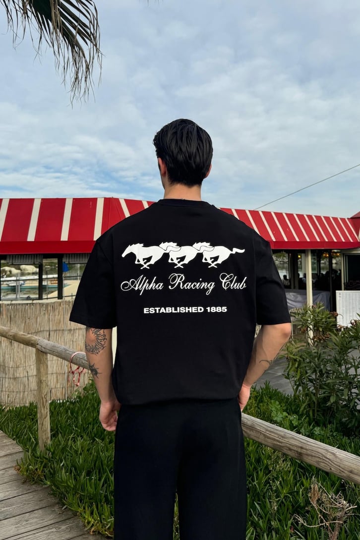 Alpha Racing Club Baskılı Tişört