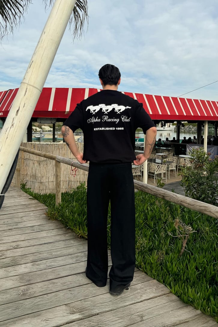 Alpha Racing Club Baskılı Tişört
