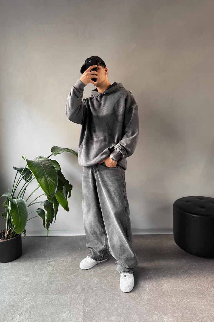 Angel Washed Baskılı Sweatshirt