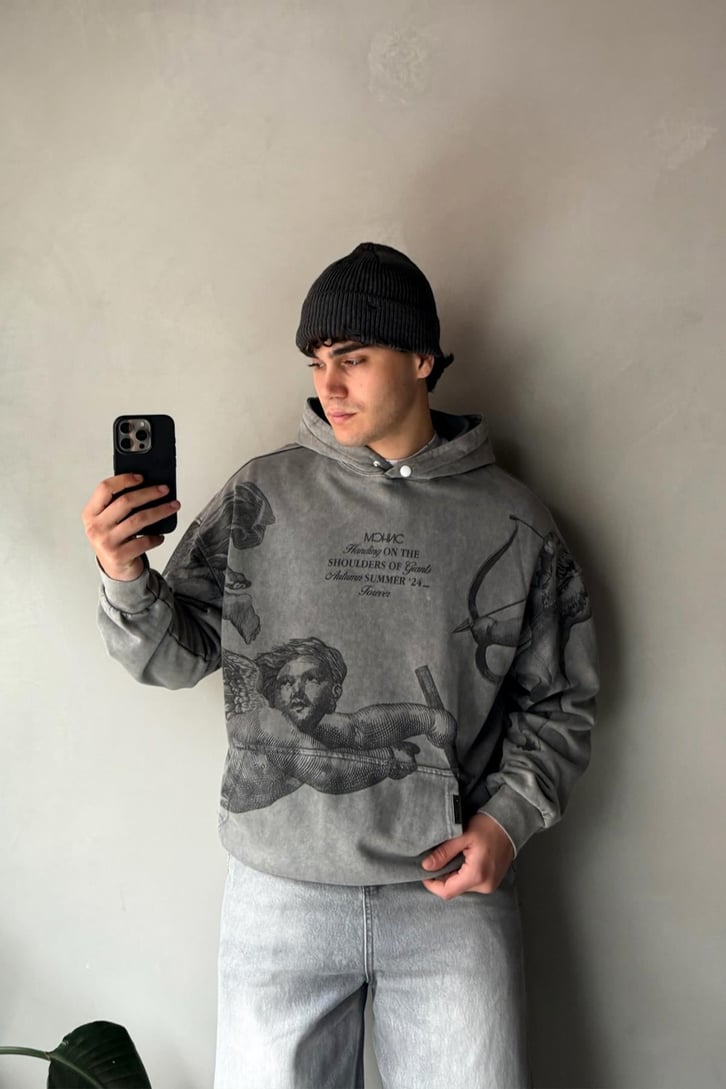 Angel Washed Baskılı Sweatshirt