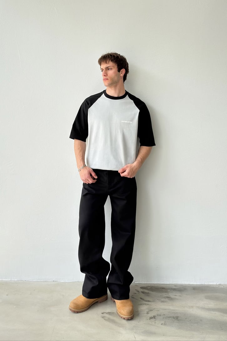 Another Cotton Baskılı Reglan Kol Tişört