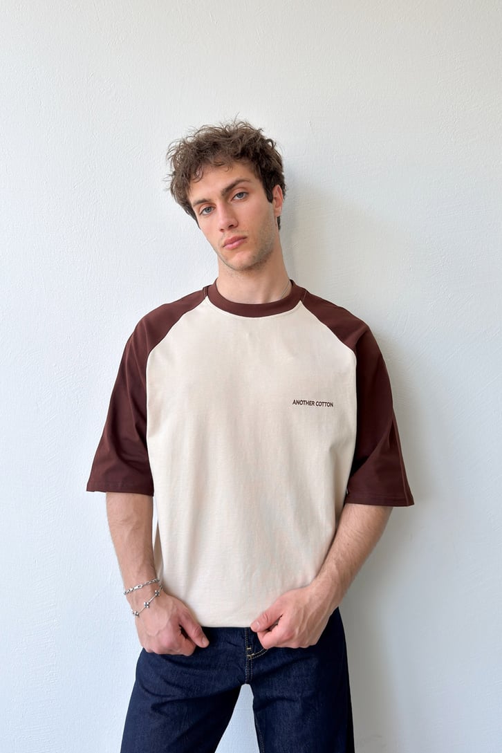 Another Cotton Baskılı Reglan Kol Tişört