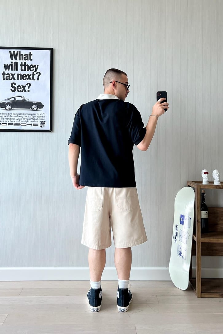 Art Studio Polo Yaka Oversize Tişört