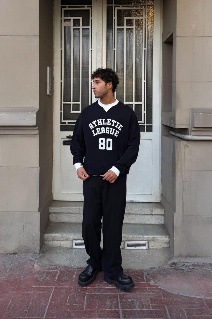 Athletic Baskılı Sweatshirt