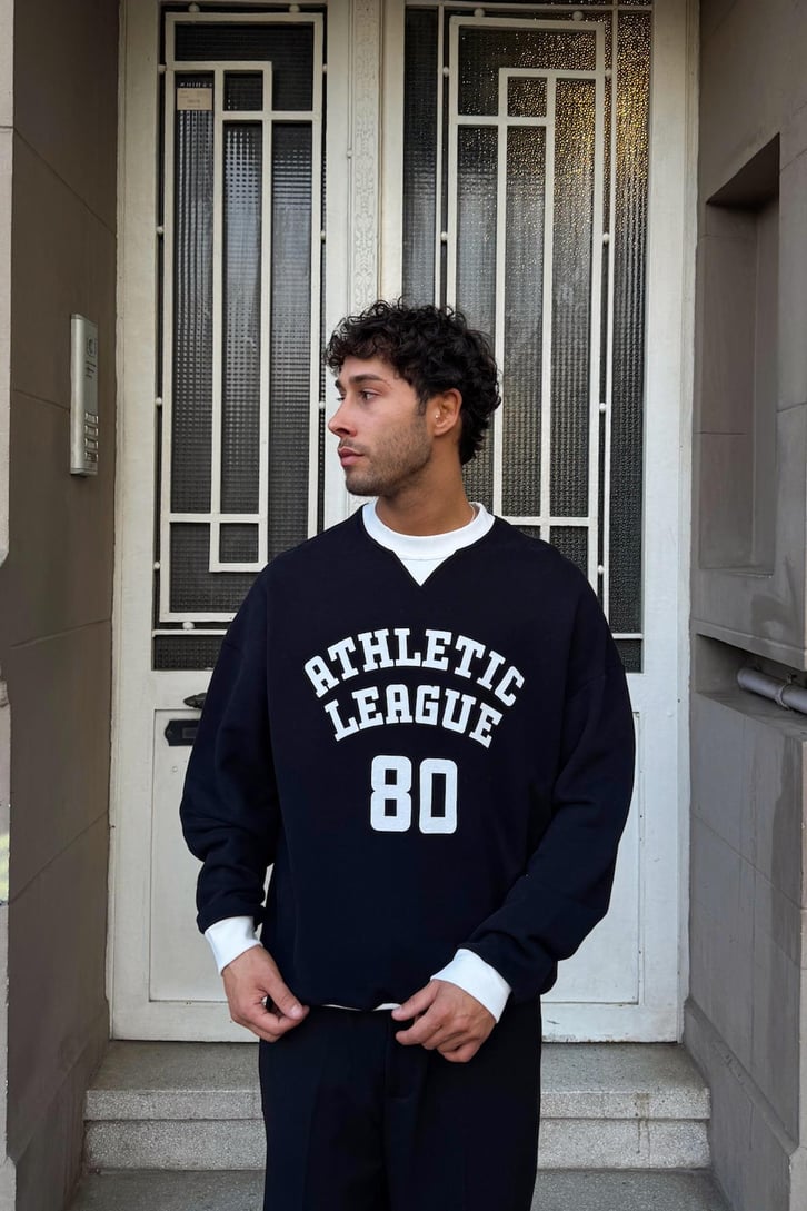 Athletic Baskılı Sweatshirt