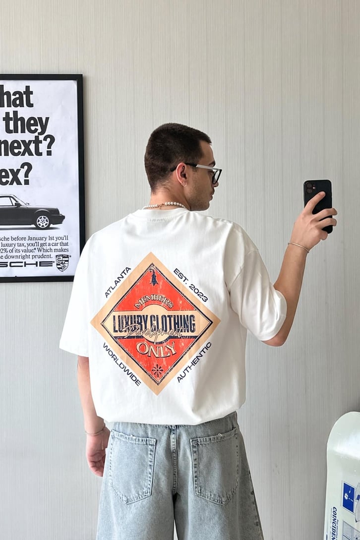 Atlanta Baskılı Oversize Tişört