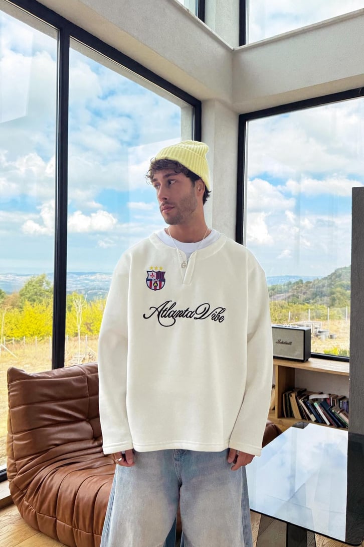 Atlanta Vibe Nakışlı Sweatshirt