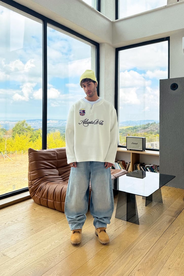 Atlanta Vibe Nakışlı Sweatshirt