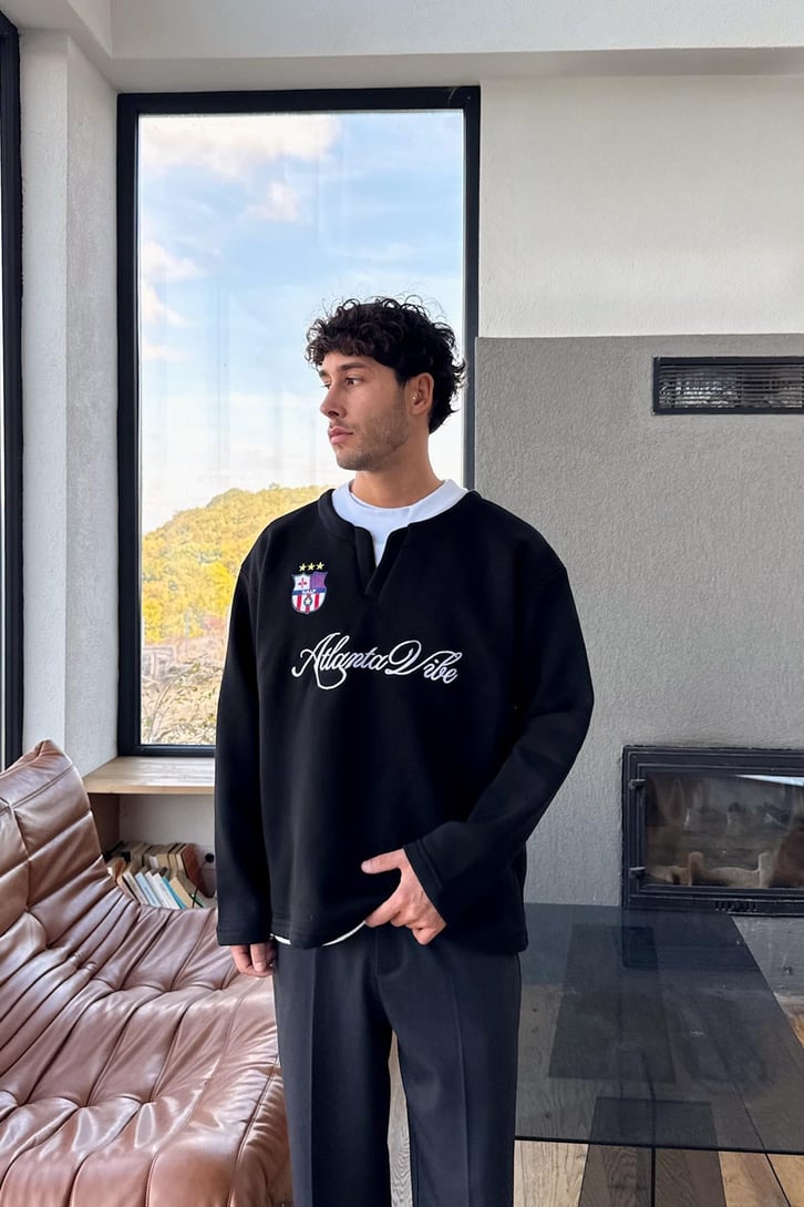 Atlanta Vibe Nakışlı Sweatshirt