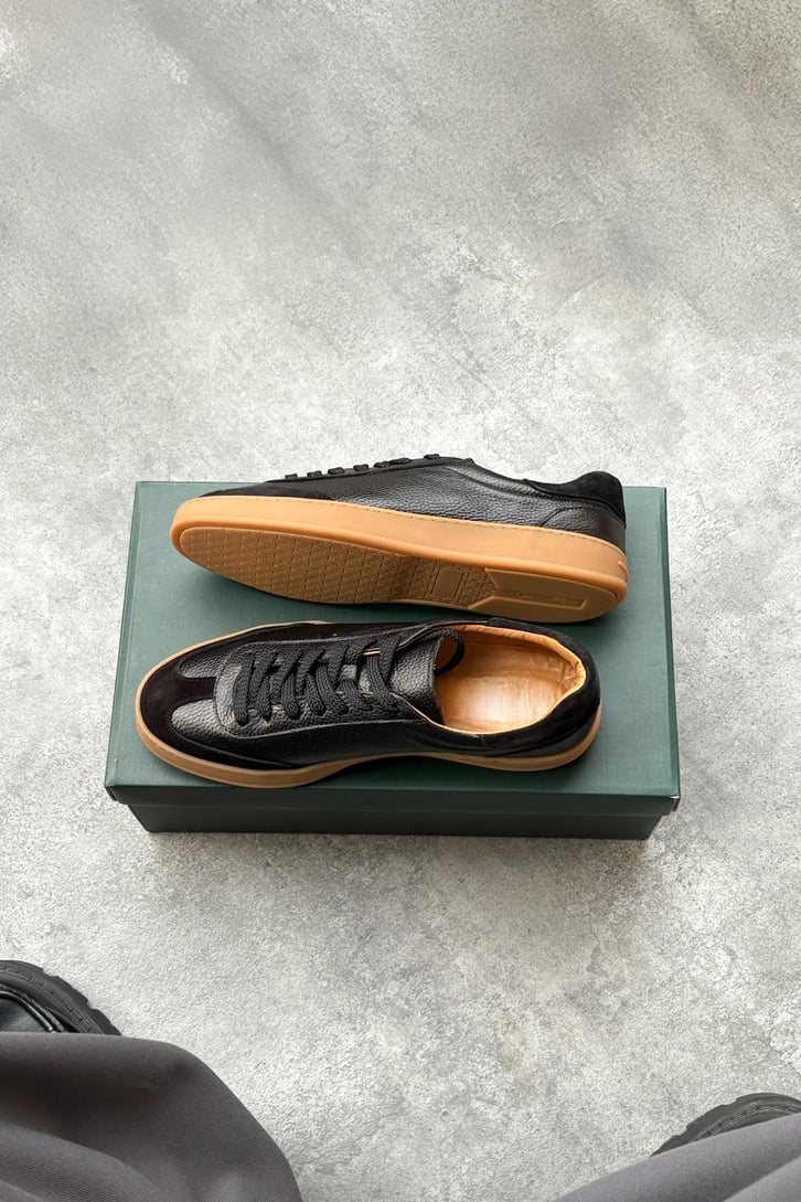Bağcıklı Deri Sneaker